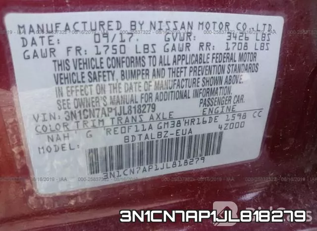 3N1CN7AP1JL818279 фото 10
