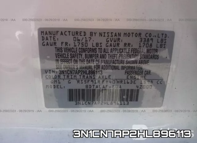 3N1CN7AP2HL896113 фото 9