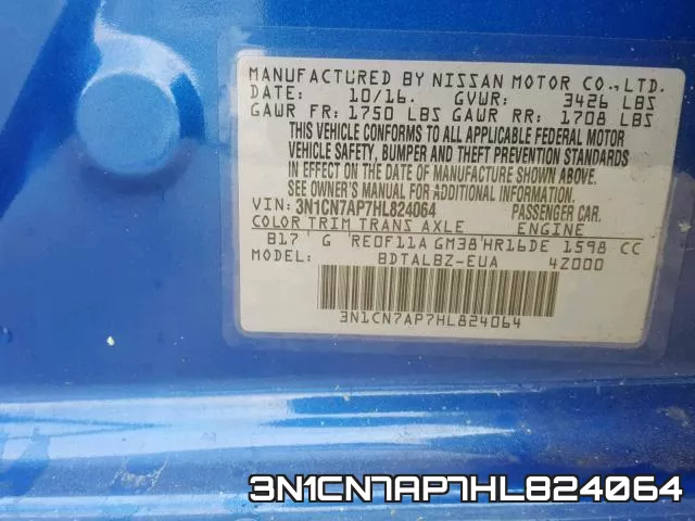 3N1CN7AP7HL824064 фото 2