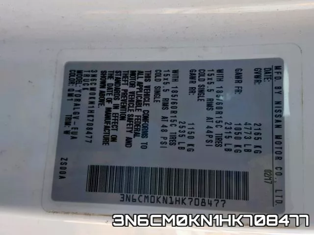 3N6CM0KN1HK708477 фото 2
