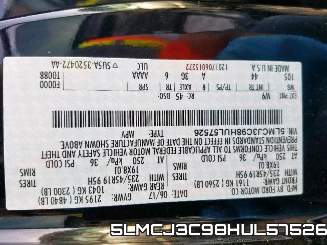 5LMCJ3C98HUL57526 фото 2