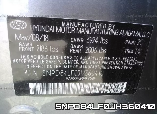 5NPD84LF0JH360410 фото 10