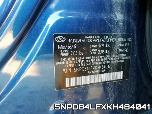 5NPD84LFXKH484041 фото 2