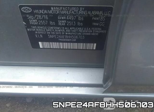 5NPE24AF8HH506703 фото 10