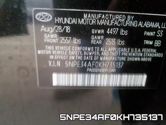5NPE34AF0KH735137 фото 2