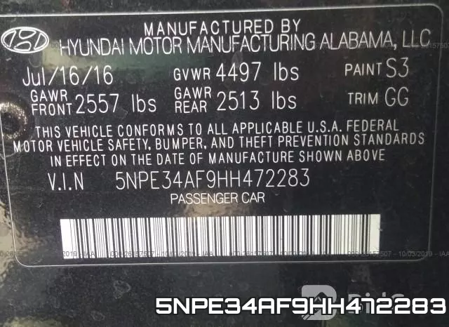 5NPE34AF9HH472283 фото 9