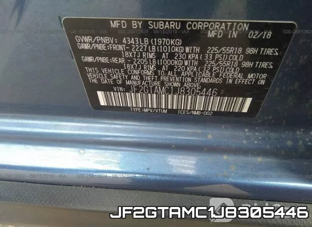 JF2GTAMC1J8305446 фото 10