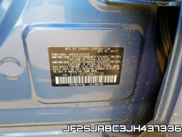 JF2SJABC3JH437336 фото 2