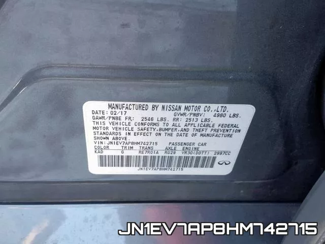 JN1EV7AP8HM742715 фото 2