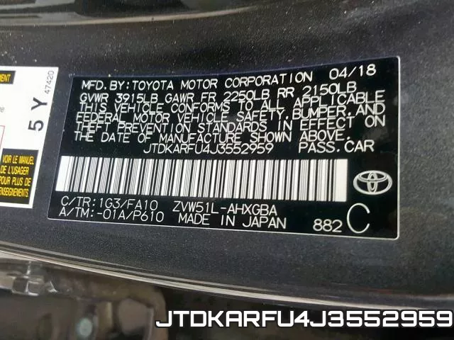 JTDKARFU4J3552959 фото 2