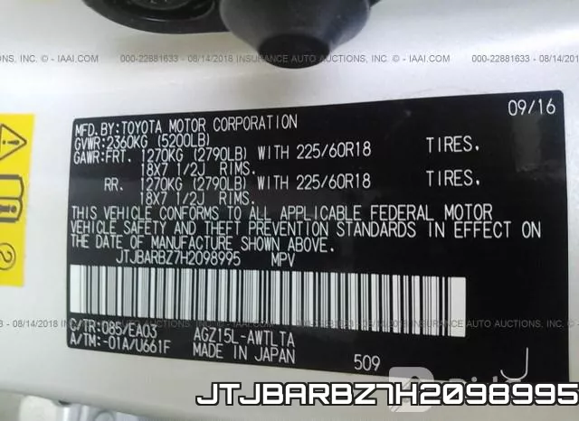 JTJBARBZ7H2098995 фото 10
