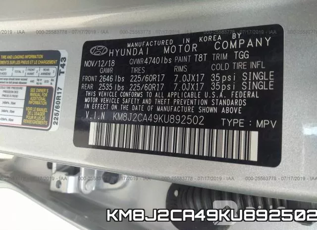 KM8J2CA49KU892502 фото 10