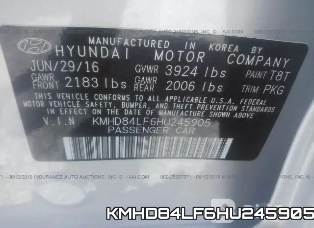 KMHD84LF6HU245905 фото 9