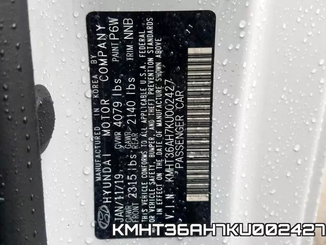 KMHT36AH7KU002427 фото 2