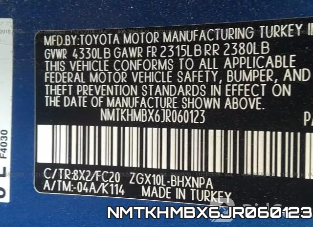 NMTKHMBX6JR060123 фото 10