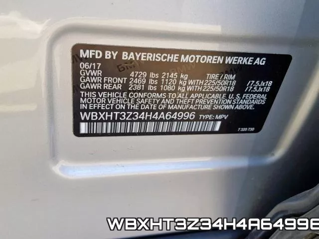 WBXHT3Z34H4A64996 фото 2