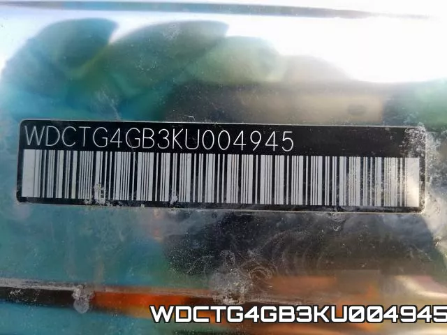 WDCTG4GB3KU004945 фото 2