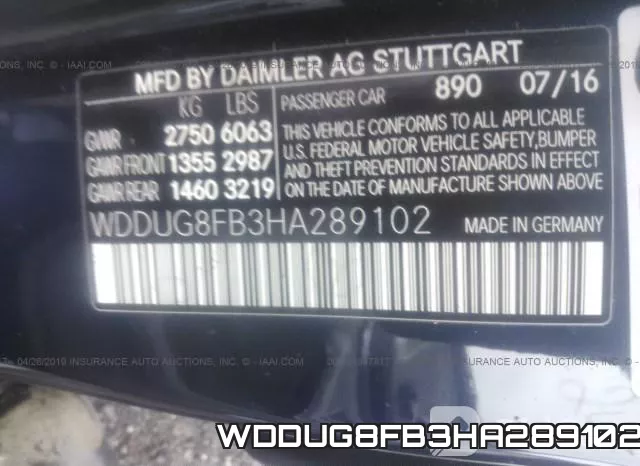 WDDUG8FB3HA289102 фото 8