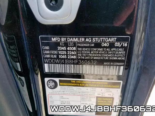 WDDWJ4JB8HF360632 фото 2