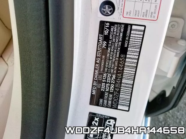 WDDZF4JB4HA144658 фото 2