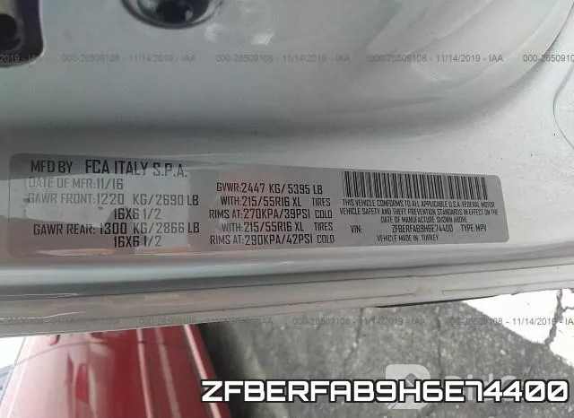 ZFBERFAB9H6E74400 фото 10