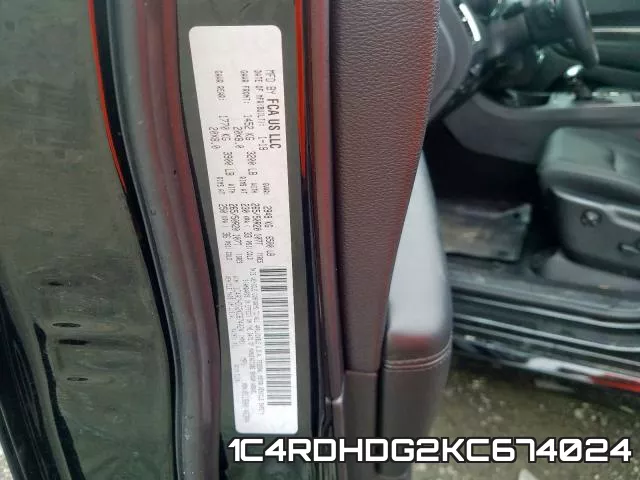 1C4RDHDG2KC674024 фото 2