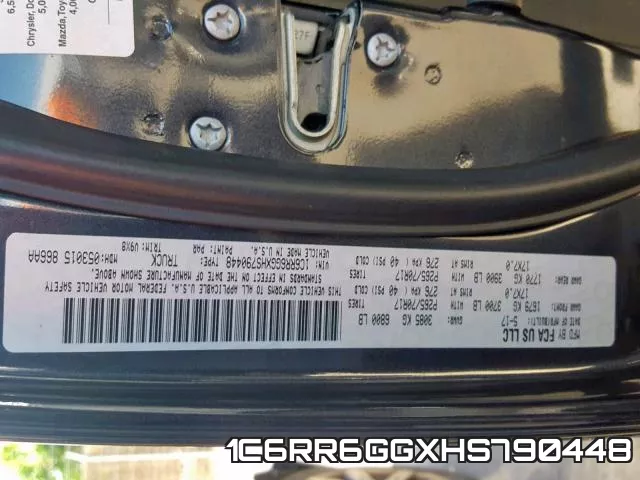 1C6RR6GGXHS790448 фото 2