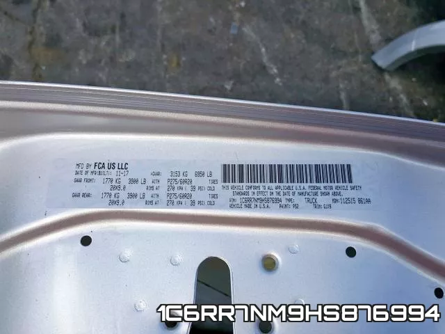 1C6RR7NM9HS876994 фото 2