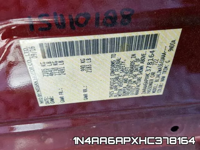 1N4AA6APXHC378164 фото 2