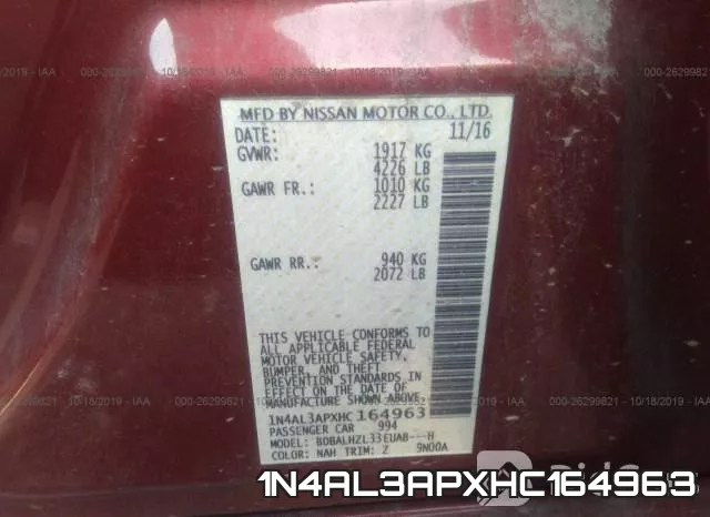 1N4AL3APXHC164963 фото 10