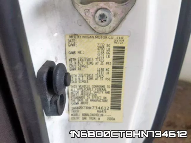 1N6BD0CT8HN734612 фото 2
