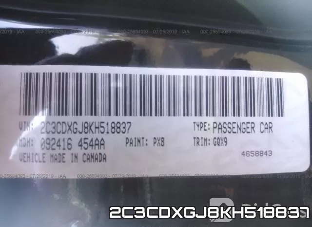 2C3CDXGJ8KH518837 фото 10