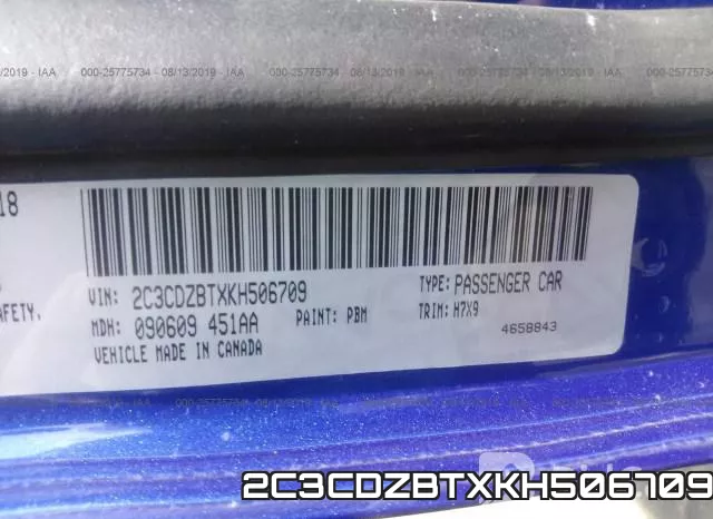 2C3CDZBTXKH506709 фото 10