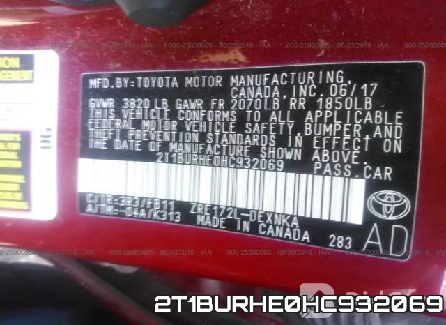 2T1BURHE0HC932069 фото 10