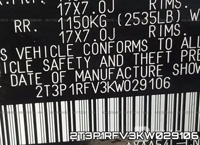 2T3P1RFV3KW029106 фото 10