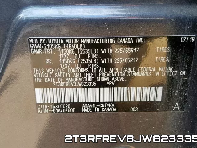 2T3RFREV8JW823335 фото 2