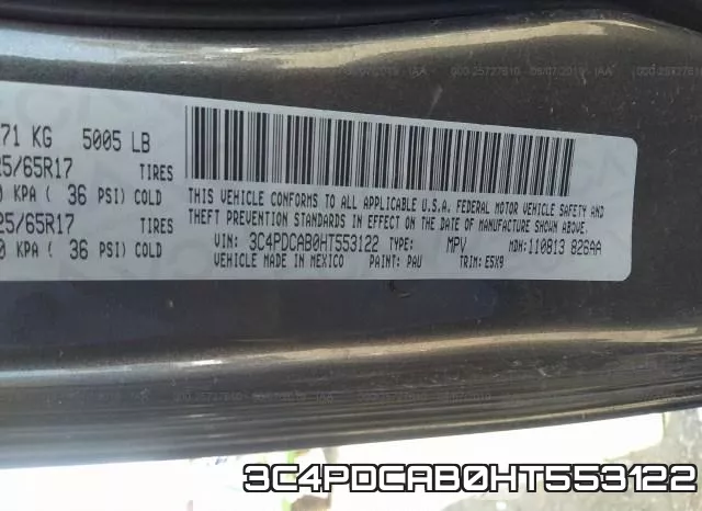 3C4PDCAB0HT553122 фото 9