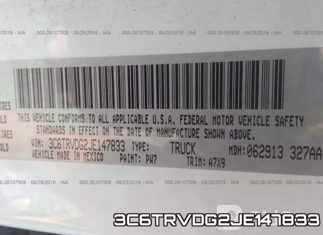 3C6TRVDG2JE147833 фото 10