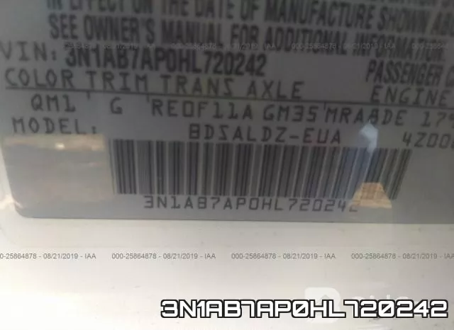 3N1AB7AP0HL720242 фото 8