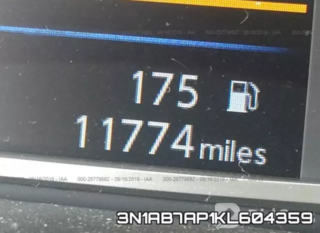 3N1AB7AP1KL604359 фото 8