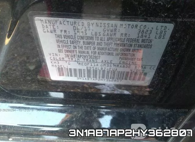 3N1AB7AP2HY362807 фото 10