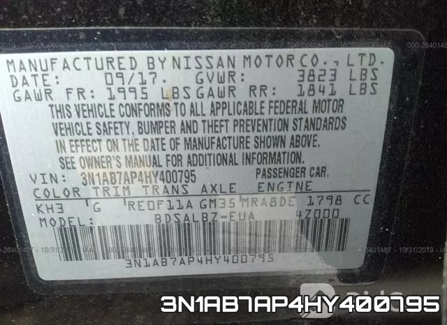 3N1AB7AP4HY400795 фото 10
