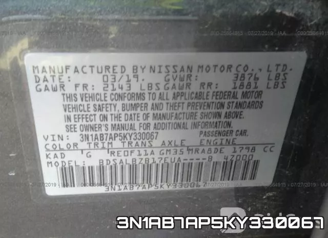 3N1AB7AP5KY330067 фото 10