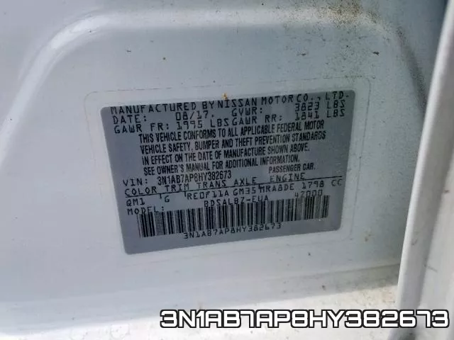 3N1AB7AP8HY382673 фото 2