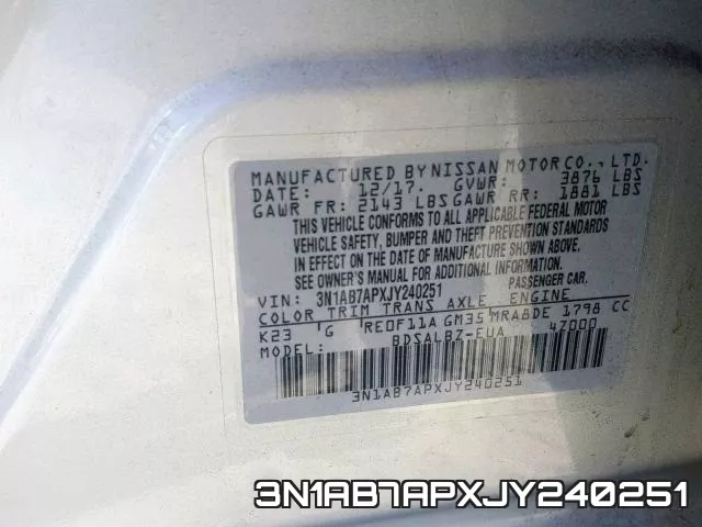 3N1AB7APXJY240251 фото 2