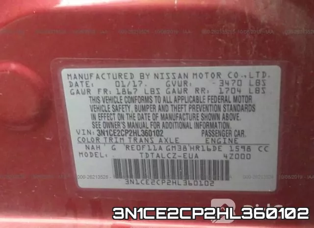 3N1CE2CP2HL360102 фото 10