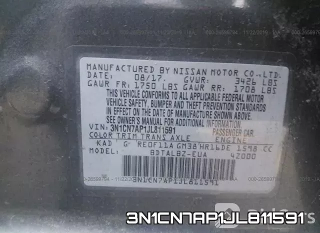 3N1CN7AP1JL811591 фото 10