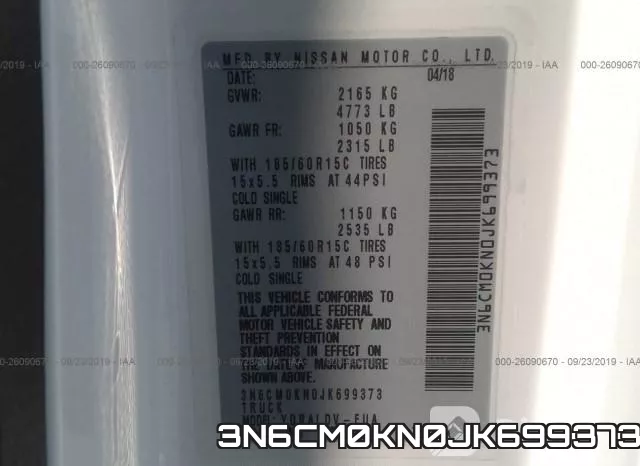 3N6CM0KN0JK699373 фото 10