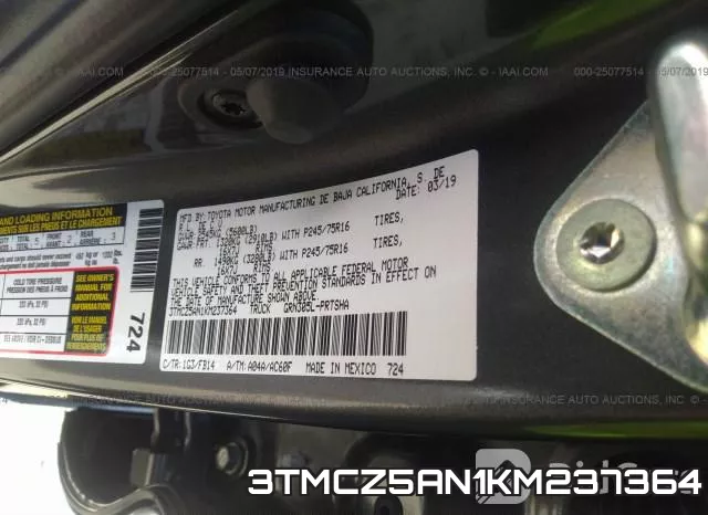 3TMCZ5AN1KM237364 фото 10