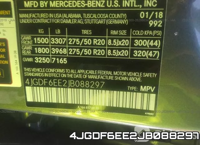 4JGDF6EE2JB088297 фото 10